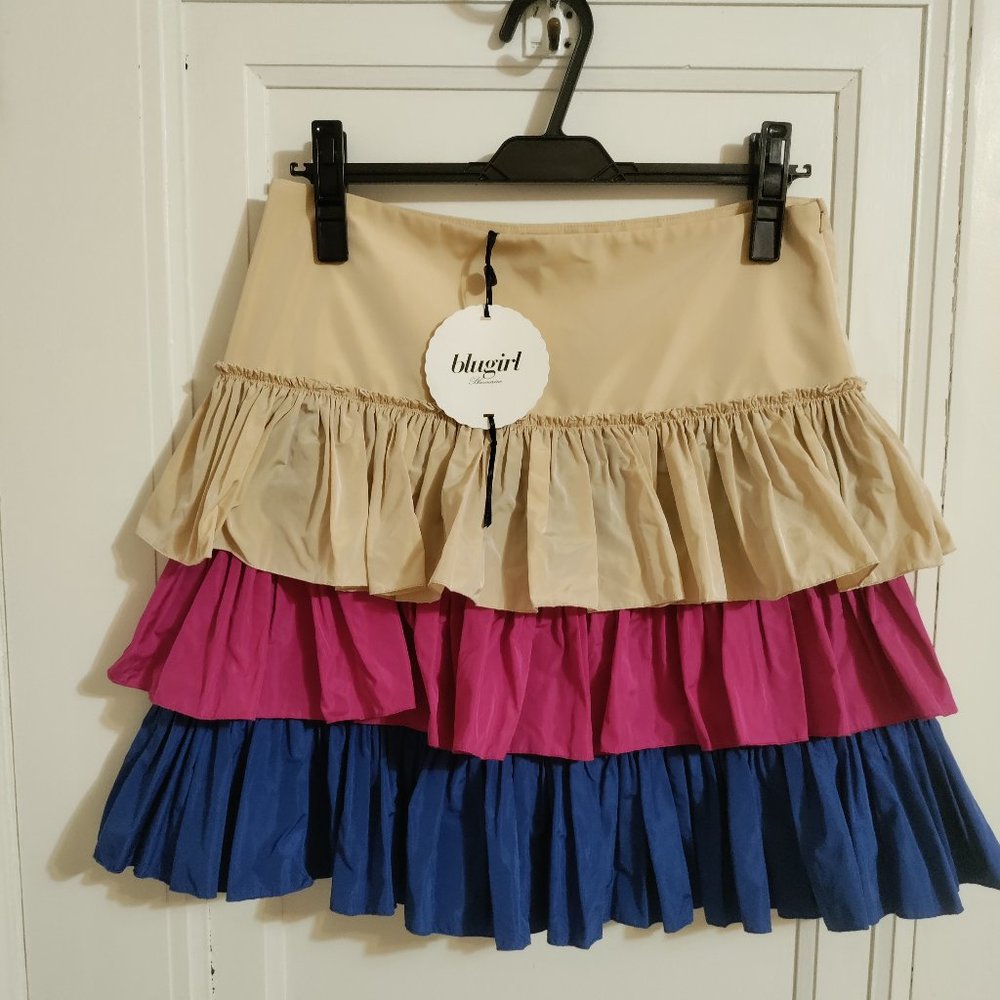 Blugirl Blumarine   layered taffeta skirt (brand new with tag)